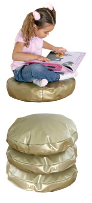 Gold Story Cushions / Big Space Cushions (Set of 3)