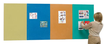 Continuous Colourtex Noticeboard - 4 Boards (Unframed)