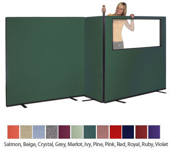Half-Width Screen with Woolmix Fabric