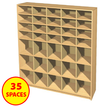 Fully Assembled Combination Cubbyhole Unit
