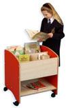 Coniston Kinderbox with Shelf - Red/Maple