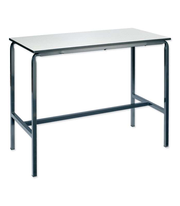 Crush Bent H-Frame Work Table With Trespa Top 