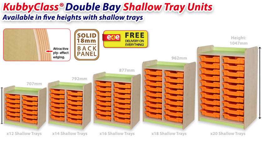 KubbyClass Double Bay Tray Units