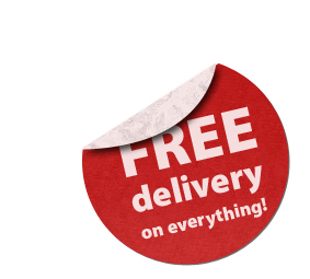Free delivery sticker