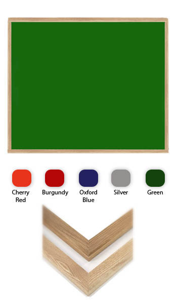 Premium Hardwood Framed Noticeboard With Felt Fabric