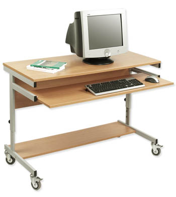 Wide Height Adjustable Workstation