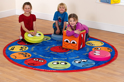 Emotions Interactive Circular Placement Carpet Emotions Interactive Circular Placement Carpet