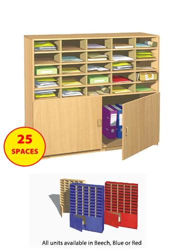 Fully Assembled 25 Space Unit with Cupboard