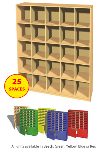 Fully Assembled 25 Space Double-Depth Multi-Purpose Unit
