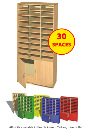Fully Assembled 30 Space Unit with Cupboard