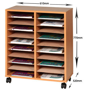 20 Shelf Literature Sorter