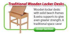Traditional Wooden Locker Desks