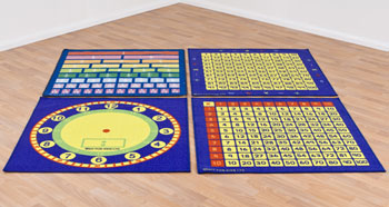 Curricular Maths Activity Carpets Set of 4