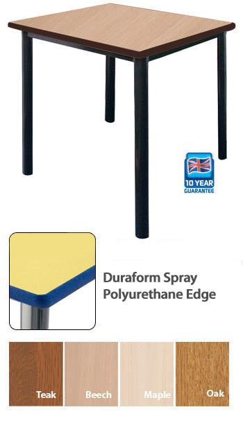 Square Meeting Room Table - Duraform Spray Polyurethane Edge
