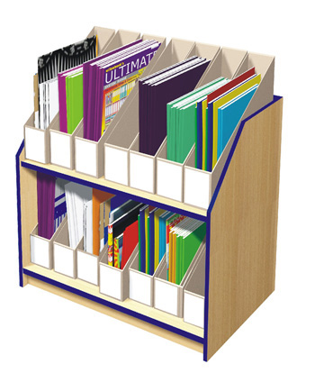 2 Shelf Magazine Unit