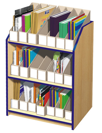 3 Shelf Magazine Unit