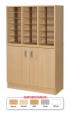 18 Space Pigeonhole Unit with Cupboard - view 1
