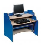 Computer Workstation with Bench - view 3