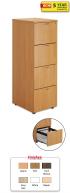 4 Drawer Wooden Filing Cabinet - view 1