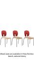 Hille SE Curve Chair With Wood Seat - view 3