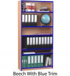 Standard Bookcase with Coloured Edge - 1800mm High - view 2