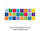 Rainbow 1-24 Numbers Mini Mat Squares & Holdall - view 2