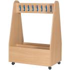 Double Sided, Mobile Cloakroom Trolley - 16 Unbreakable Coat hooks - view 1