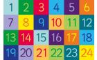 Rainbow 1-24 Numbers Carpet - view 5