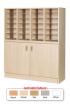 24 Space Pigeonhole Unit with Cupboard - view 1