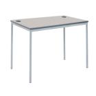 ClassCore Computer Rectangular Table with 2 Portholes - !!<<strong>>!!1200 x 750mm!!<</strong>>!! - view 1