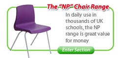 NP Stackable Classroom Chairs
