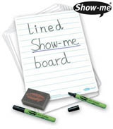 Show-Me Boards with Lines - Class Pack