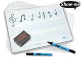 Show-Me� Boards With Music Staves