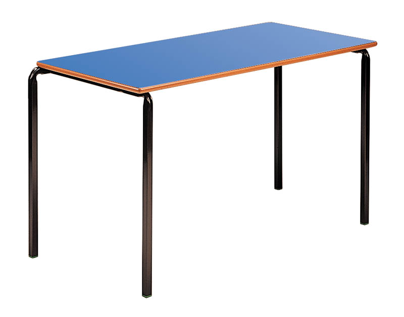 Classroom Slide Stacking Rectangular Table - MDF Edge
