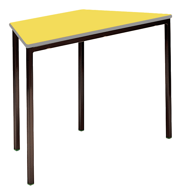 Classroom Spiral Stacking Trapezoidal Table - Duraform Spray Polyurethane Edge Classroom Spiral Stacking Trapezoidal Table - Duraform Spray Polyurethane Edge