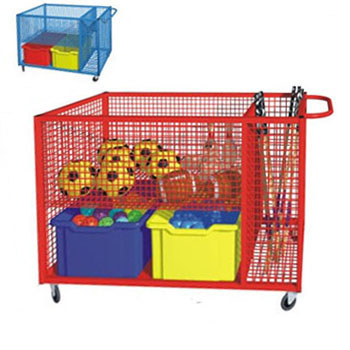 Sports Equipment Trolley Complete with Trays