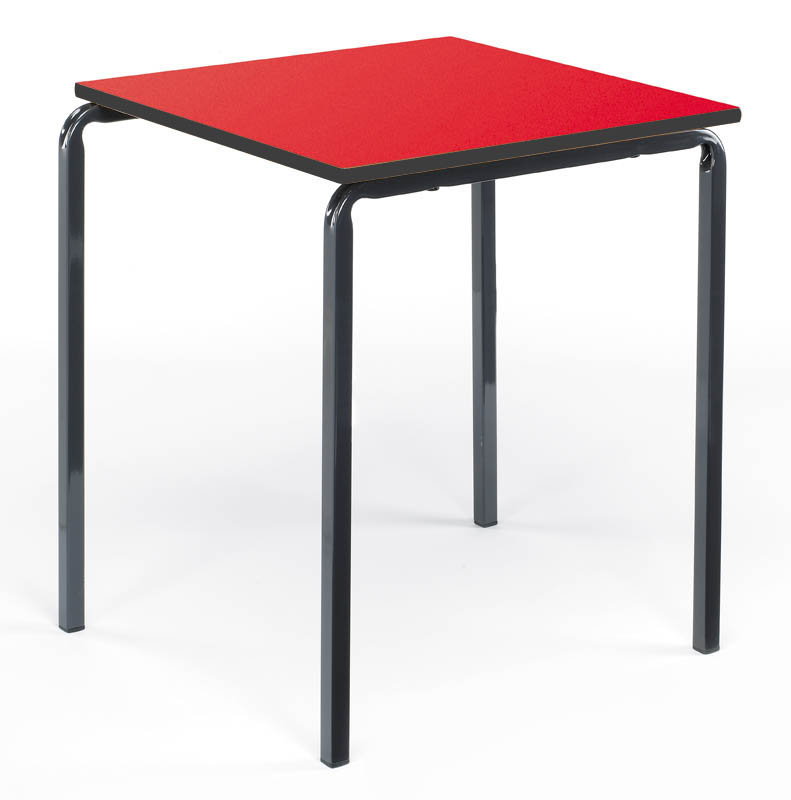 Classroom Slide Stacking Square Table - Duraform Spray Polyurethane Edge