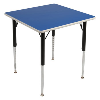 Square Height-Adjustable Table