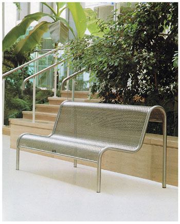 Kids Metal Bench - Solid Stainless Steel (Freestanding)
