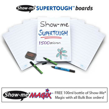 Show-Me SUPERTOUGH Lined Drywipe Boards