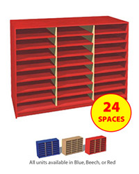 Fully Assembled 24 Space Pigeonhole Unit
