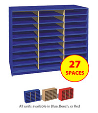 Fully Assembled 27 Space Pigeonhole Unit