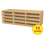 Wall Mounted 12 Space Pigeonhole Unit
