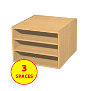 Wall Mounted 3 Space Pigeonhole Unit