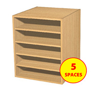 Wall Mounted 5 Space Pigeonhole Unit