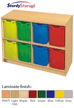 Ready Assembled Jumbo Tray Unit - 8 Tray Quad Unit (Static)