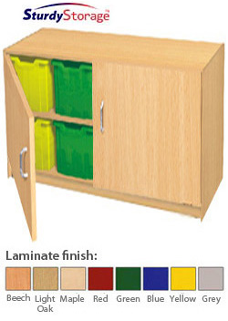 Ready Assembled Jumbo Tray Unit - 8 Tray Quad Unit with Doors (Static)