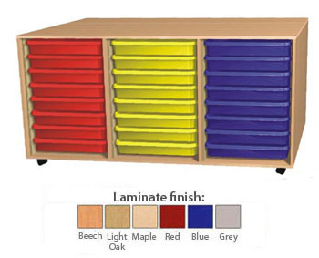 Ready Assembled A3 Tray Unit - 24 Tray Unit