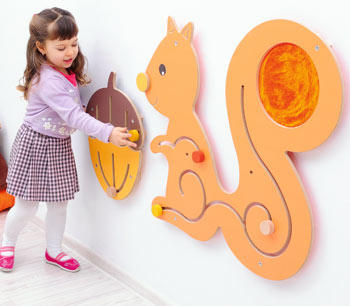 wall mounted sensory toys