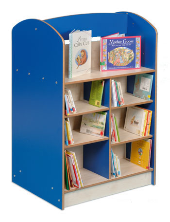 Coniston Double Sided 1200 Bookcase - Blue/Maple